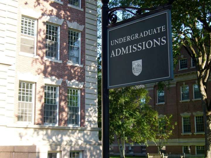 This is a photograph of an undergraduate admissions office.