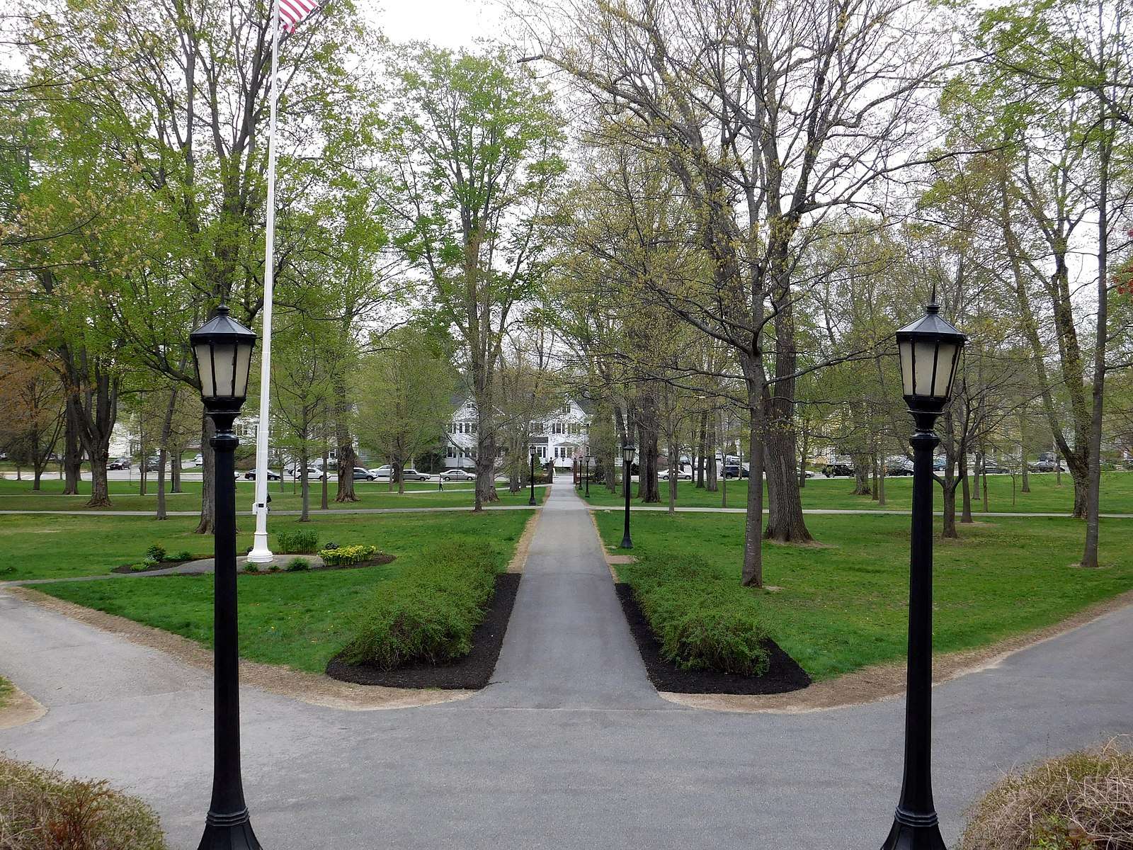 A view of Bates College from Hathorn Hall.