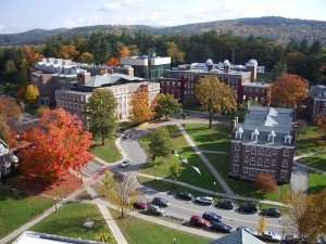 An aerial shot of Dartmouth.