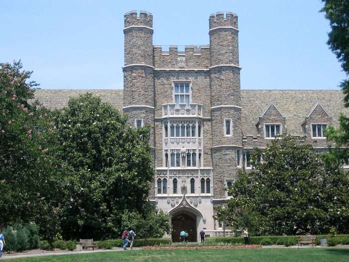Duke University featured in a wide shot.
