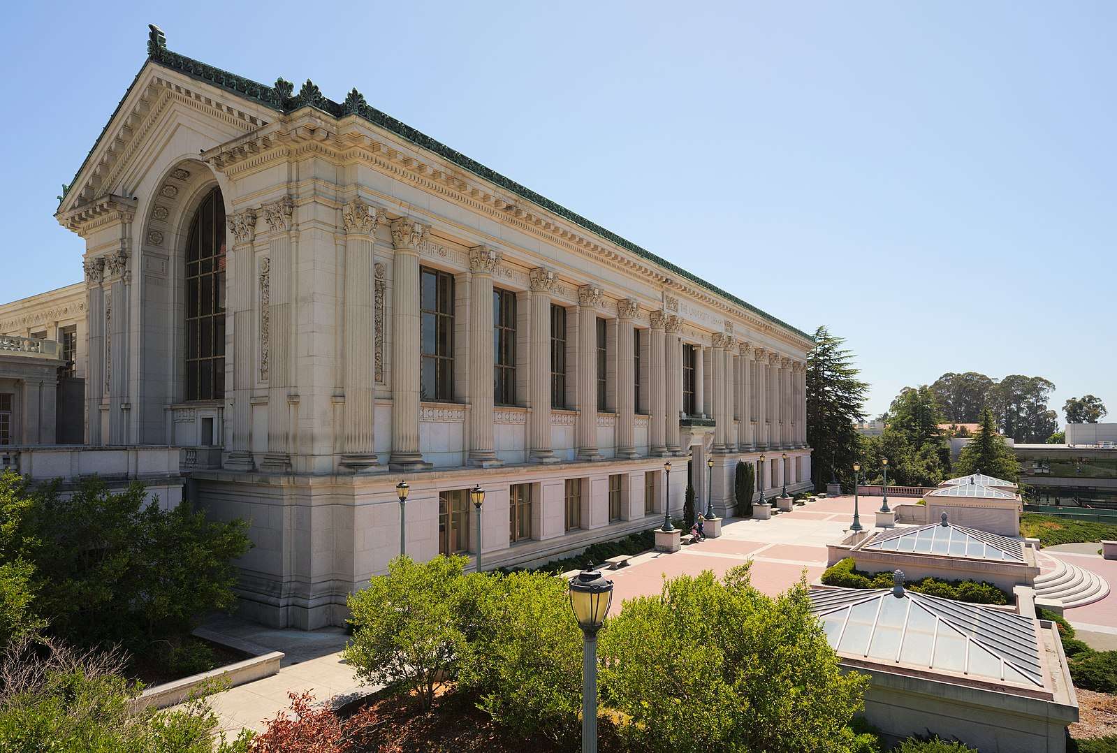 This is the exterior of Doe Memorial Library at UC Berkeley.